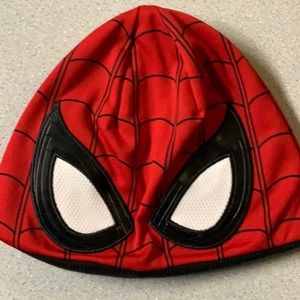 NWOT kids reversible Spider-Man beanie